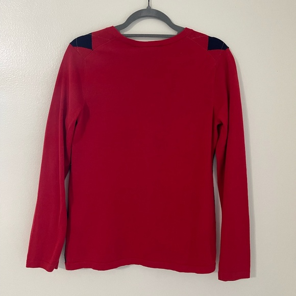 Tommy Hilfiger Blue and Navy Argyle Patterned Sweater - Picture 2 of 5
